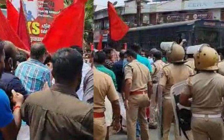 ദേശീയ പണിമുടക്ക്; തൊഴിലാളി ഐക്യം ഊട്ടി ഉറപ്പിക്കാൻ വെഞ്ഞാറമൂട്ടില്‍ സിപിഐ സിപിഎം സംഘർഷം