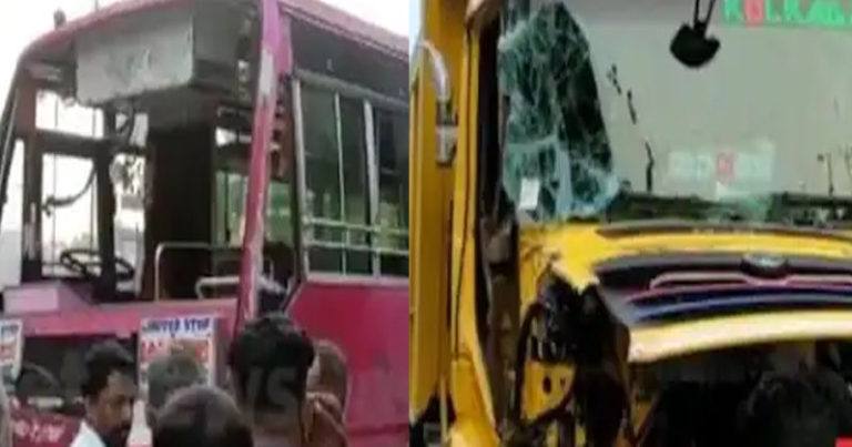 കൊണ്ടോട്ടിയില്‍ ബസും ലോറിയും കൂട്ടിയിടിച്ച് ഒരു മരണം; നിരവധി പേര്‍ക്ക് പരിക്ക്